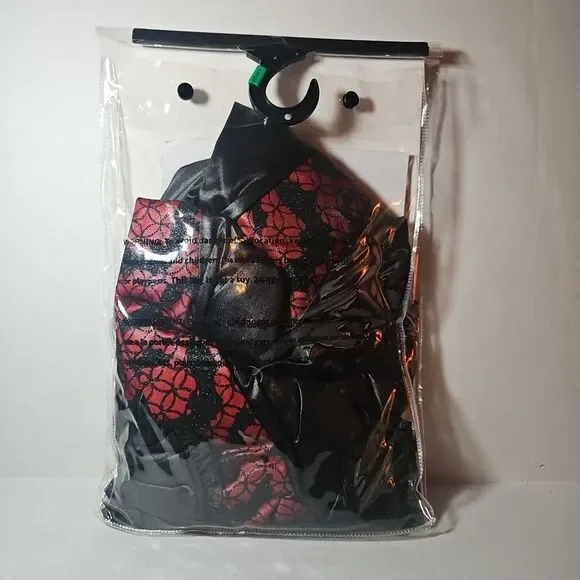 Spirit Halloween Kids Bat Vampiress Costume Girls L Goth Maxi Hooded Cape Brooch - Picture 4 of 4